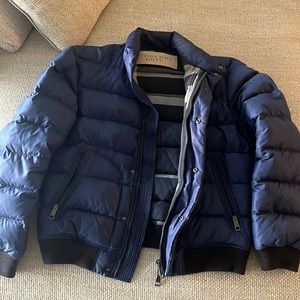 Mens Burberry puffer jacket size medium